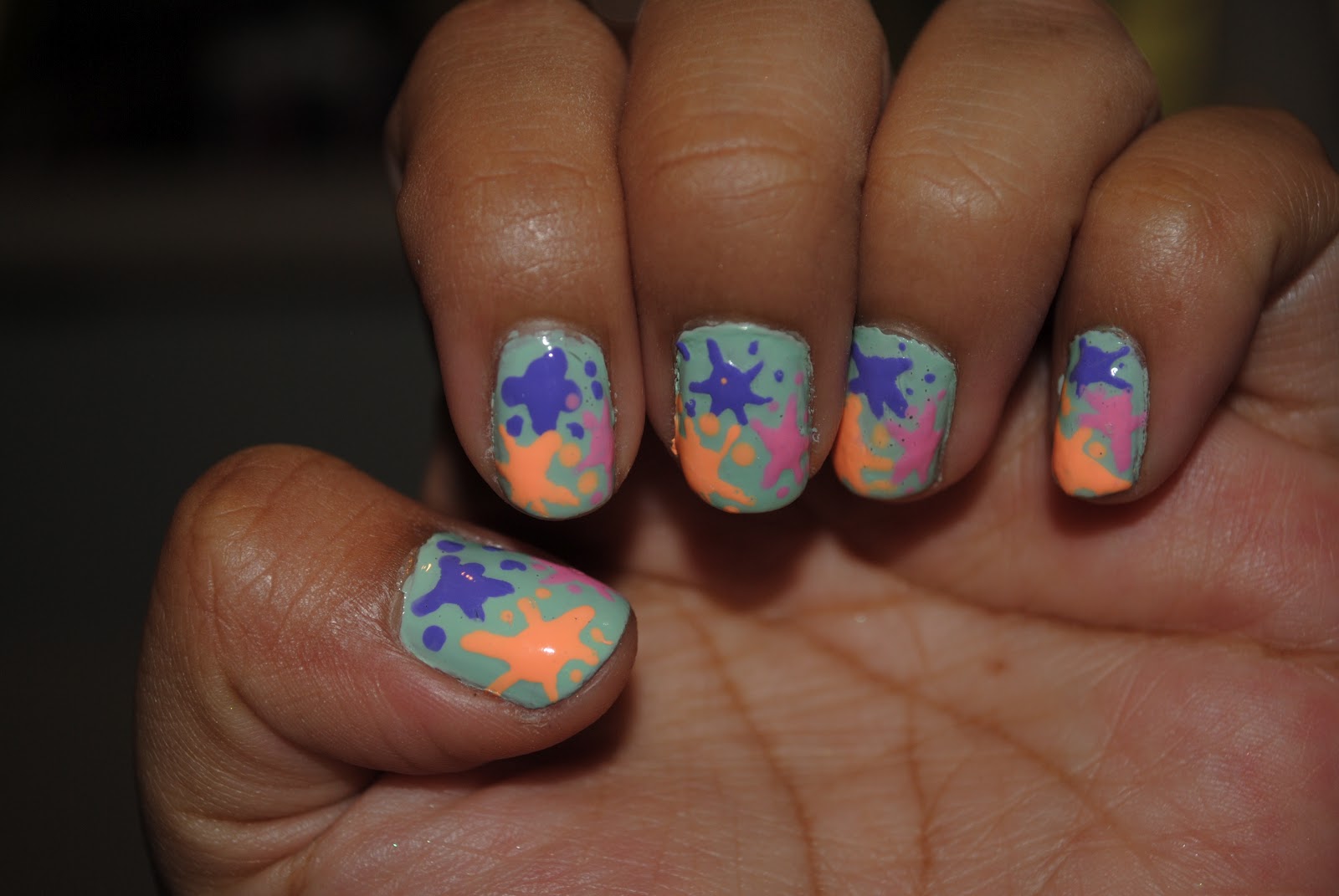 You Had Me at Makeup Cute Blob Nail Design