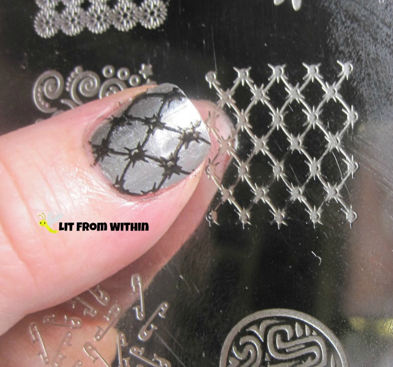 stamped with DRK-C and Cult Nails Nevermore