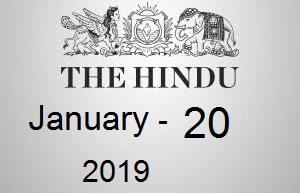 The Hindu Newspaper Today 20 January 2019 Download PDF