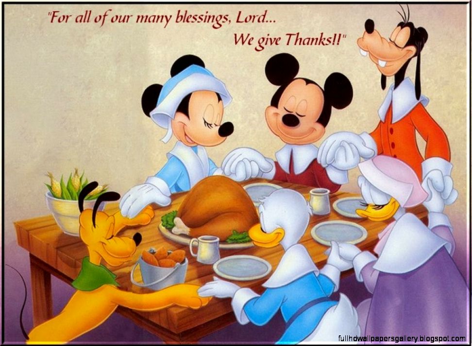 My Free Wallpapers   Cartoons Wallpaper  Disney   Thanksgiving