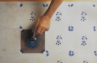 Mesa Auxiliar con Efecto de Ceramica o Azulejos, Recuperacion y Decoracion Facil de Muebles 