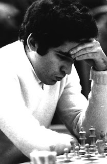 Kasparov au tournoi de Tilburg en 1981 
