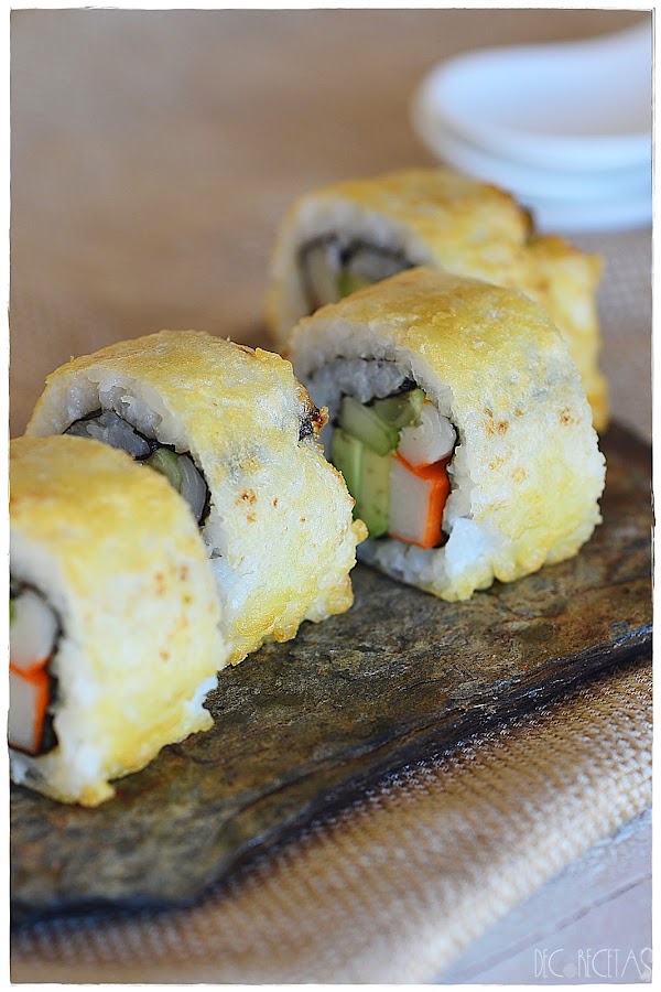California roll en tempura Cocina