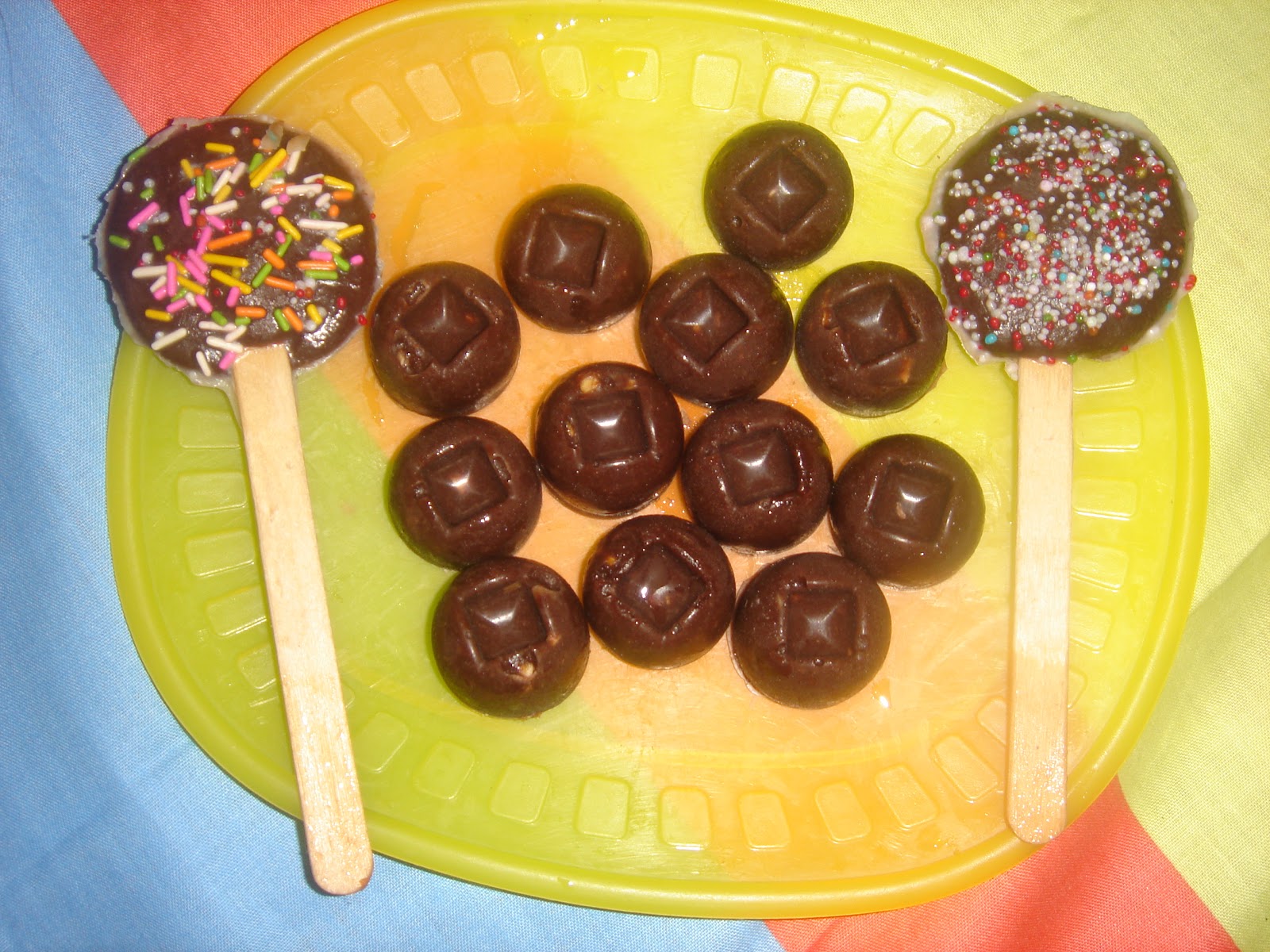 Naureen's Kitchen Chocolate Lollipops