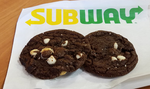 Subway Double Chocolate Chip Cookie Nutrition Subway Double Chocolate Chip Cookie Nutrition