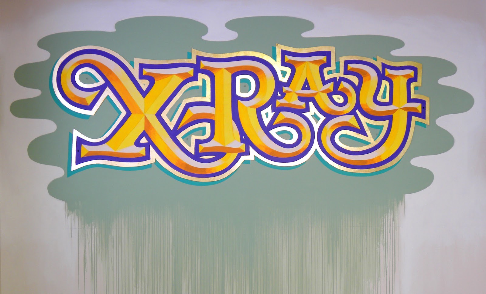 XRAY in progress. . . "SIGN LANGUAGE" Installation Fresh Paint Gallery