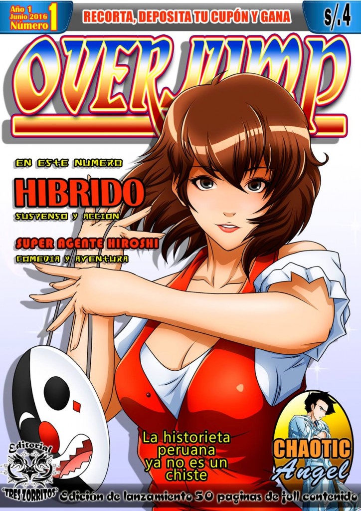 OVER JUMP, la revista de mangakas peruanos Portada%2Bover%2Bjump