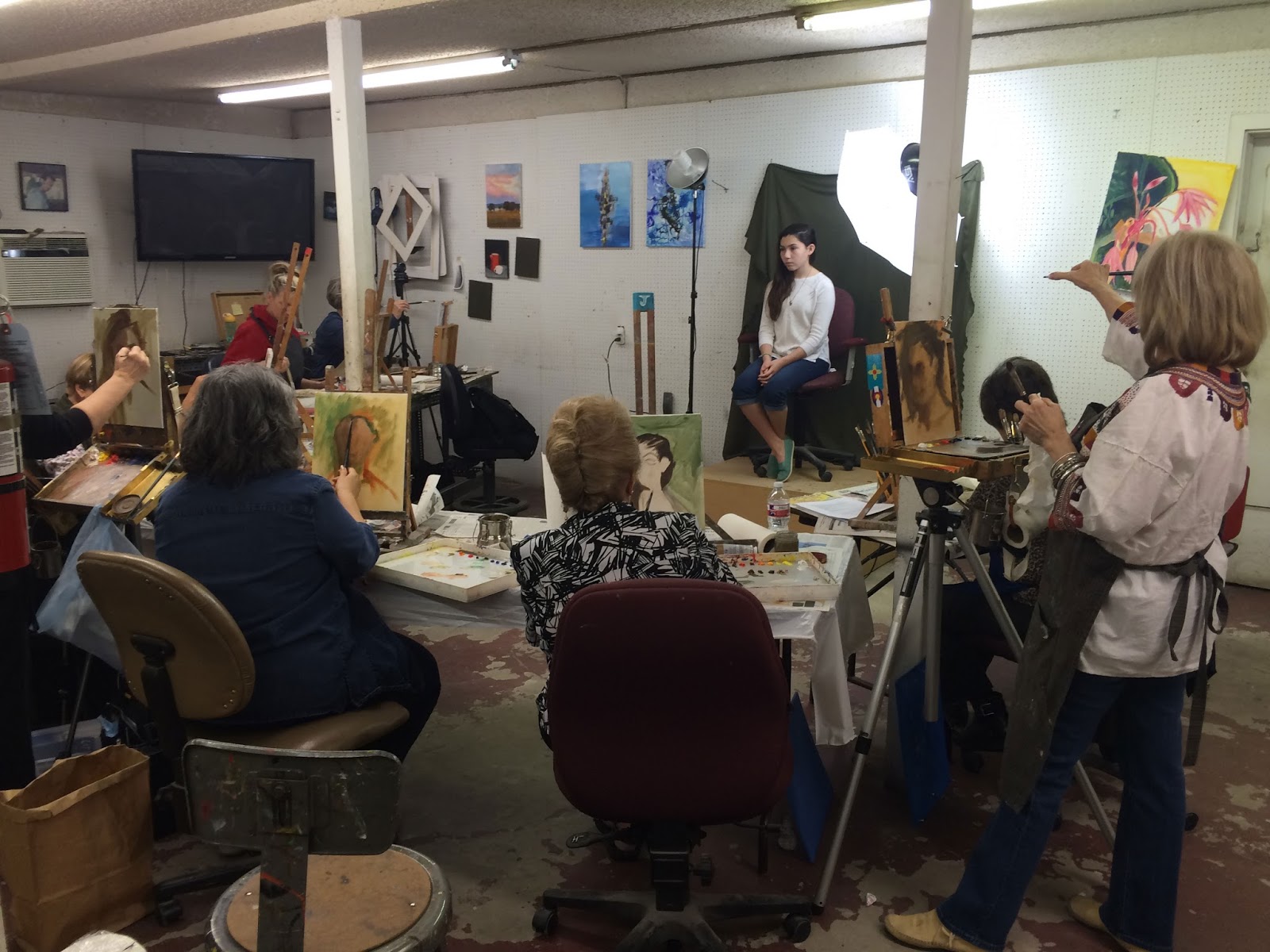Patrick Saunders Fine Arts Portrait Class at Harold's Art & Framing