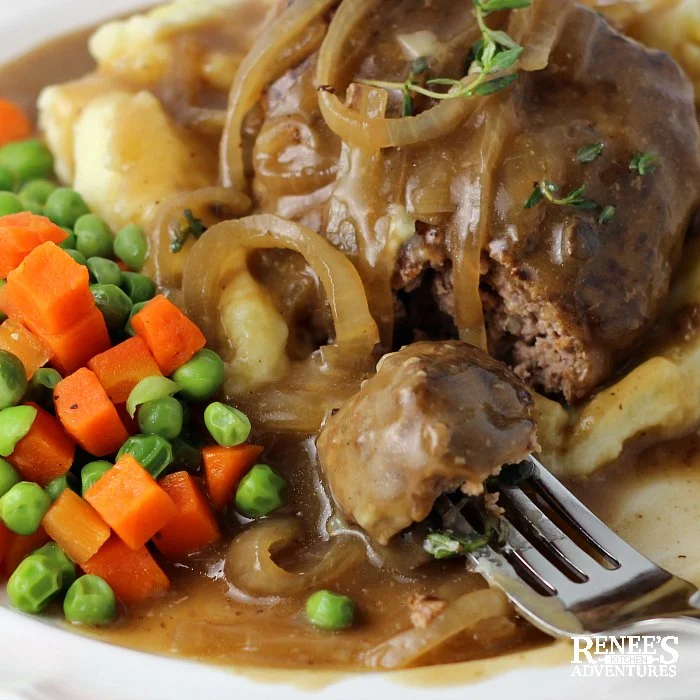 Slow Cooker Salisbury Steak (+Video) - The Country Cook