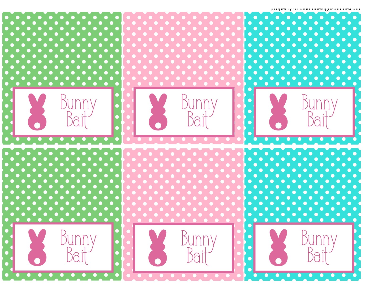 Free Printable Bunny Bait Tags