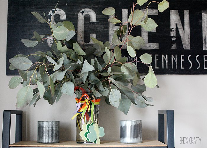 How to decorate your home for St Patrick's Day  |  seeded eucalyptus