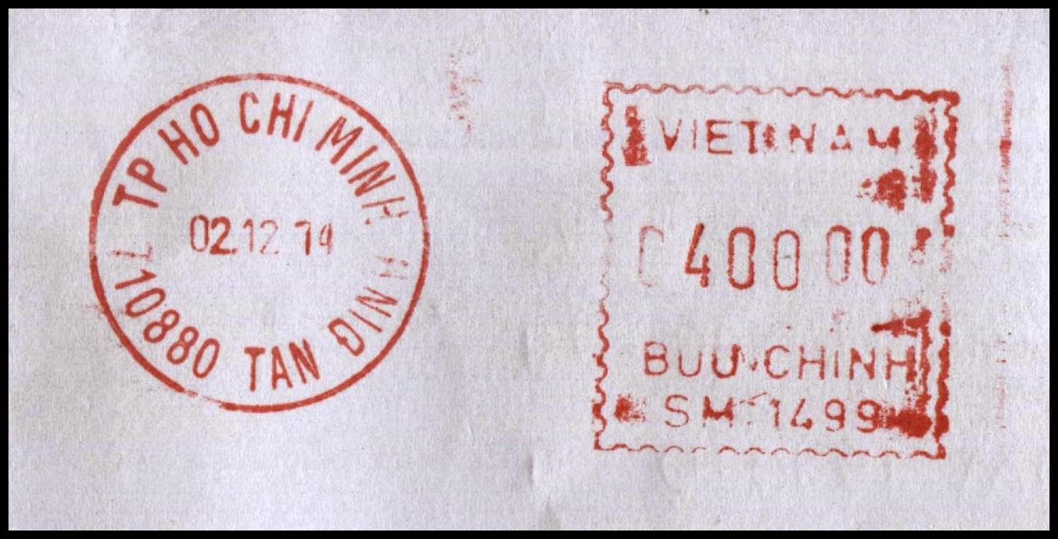 Gulfmann ATM Collection VIETNAM Vietnam Postal Meter