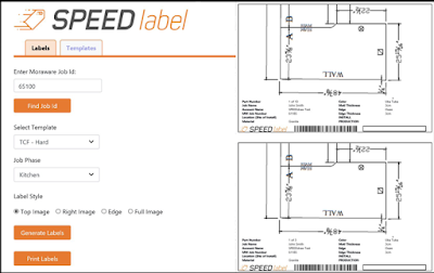 SpeedLabel Interface SpeedLabel Interface