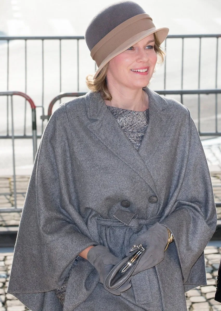 Queen Mathilde of Belgium, King Philippe of Belgium, King Albert II of Belgium, Queen Paola of Belgium, Princess Claire of Belgium and Princess Marie Esmeralda of Belgium