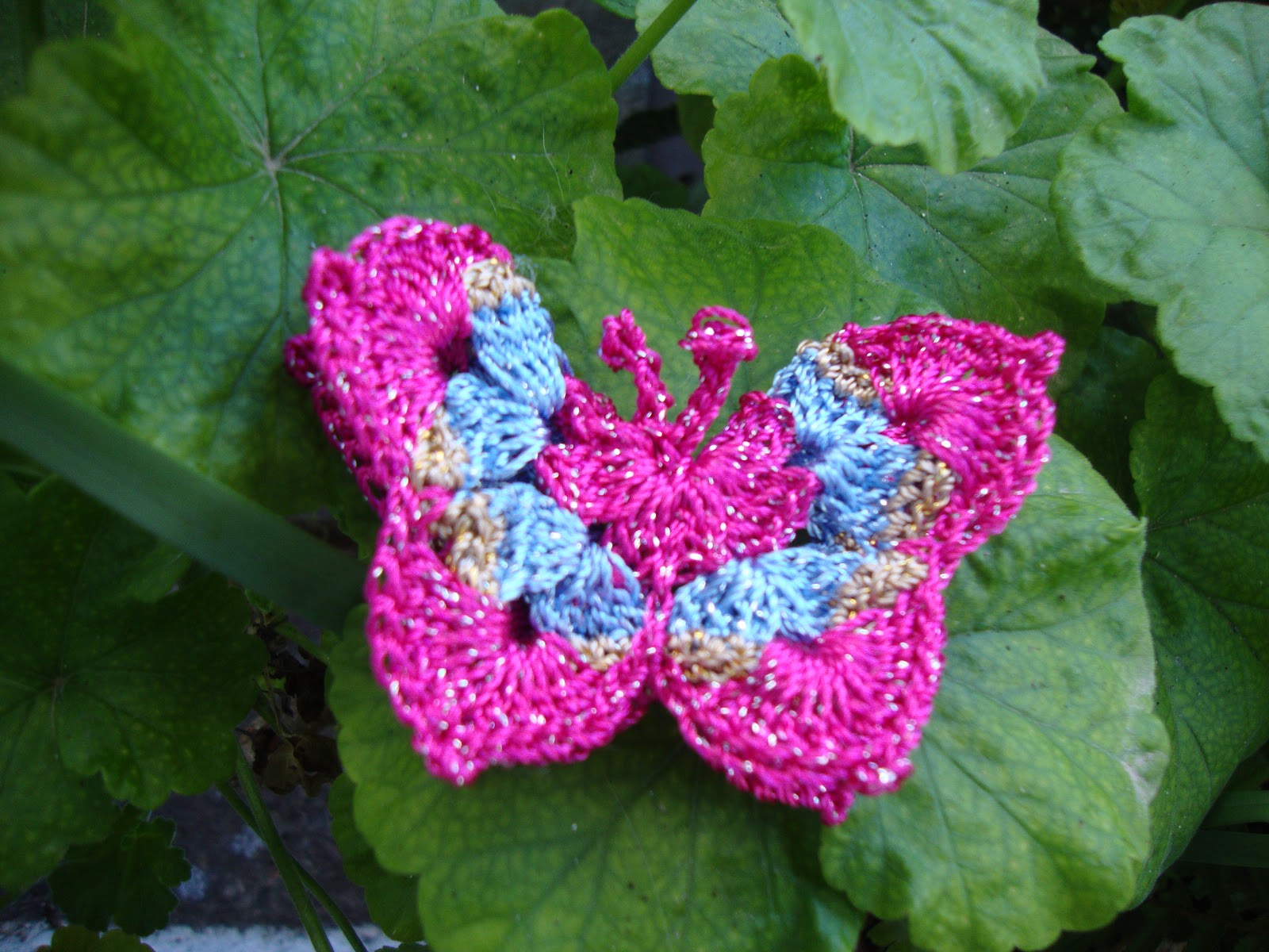 Tina's handicraft crochet butterfly