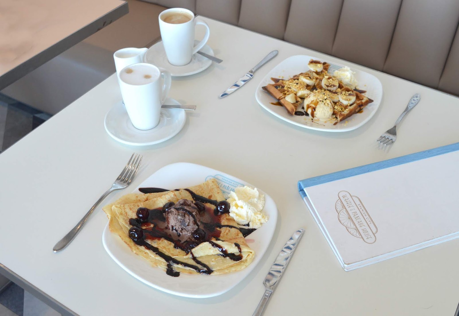 Pancake Day at The Waffle and Pancake House, Spanish City, Whitley Bay