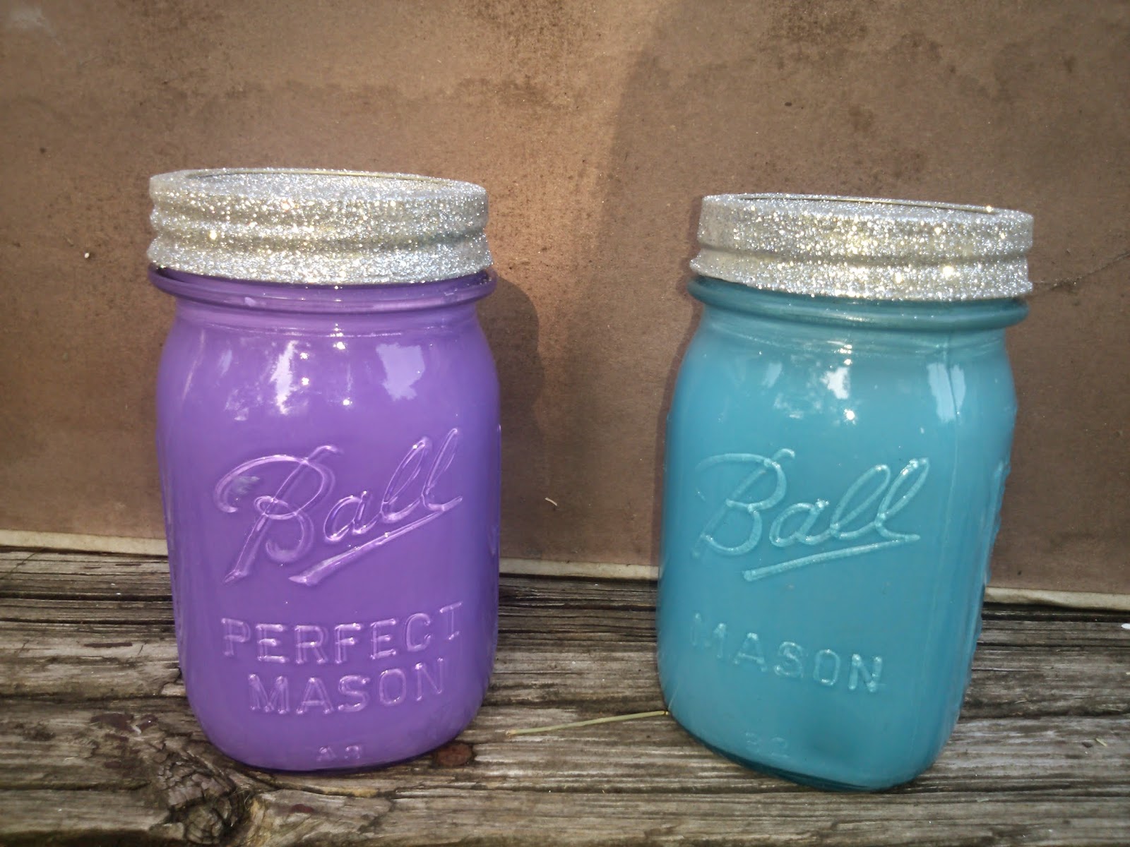 LaBelle Kimiko Painted Mason Jars