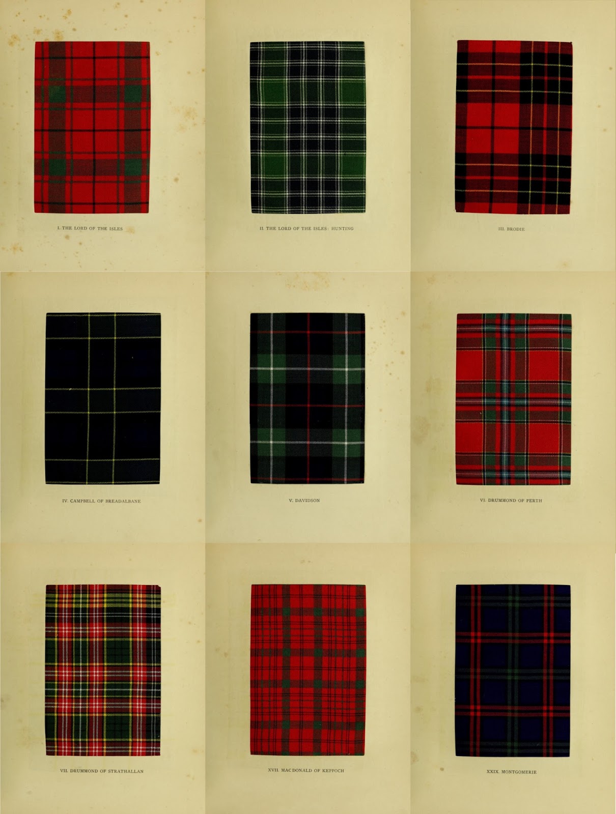 Data Deluge Old and Rare Scottish Tartans (1893)