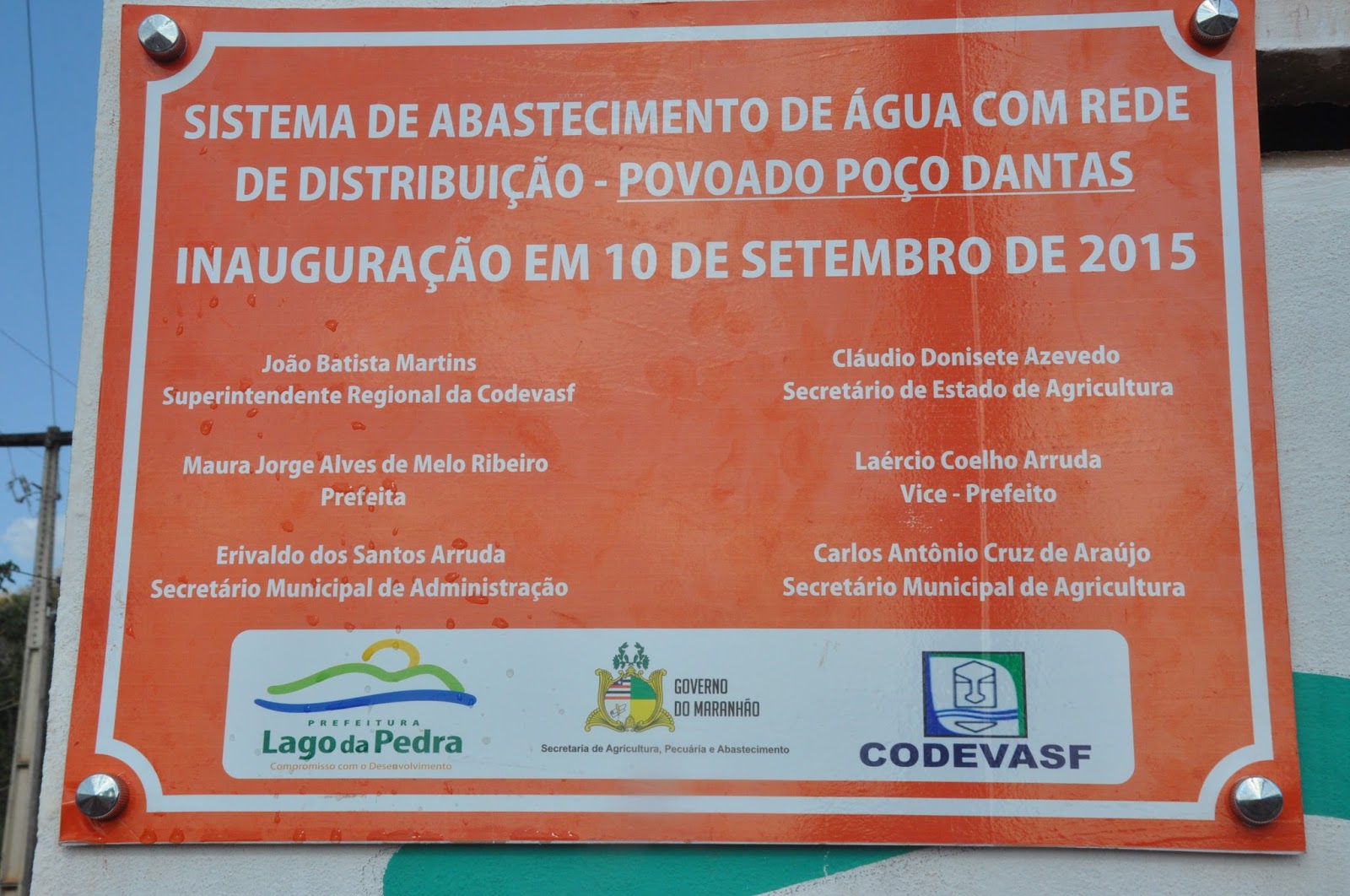 Prefeitura de Lago da Pedra Amplia Rede de Abastecimento de Água na Sede e Zona Rural