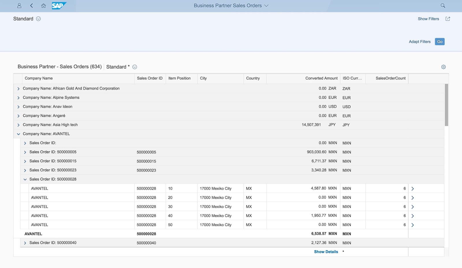 SAP ABAP Central Fiori elements List Report Sorting, Grouping and