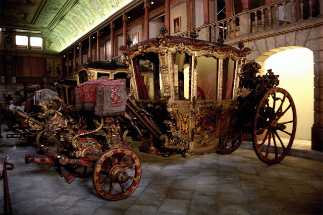 Carruajes del Museo de los Coches en Lisboa