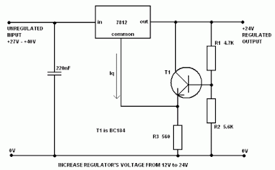 Increase Regulator Voltage Output - Electronic Circuit