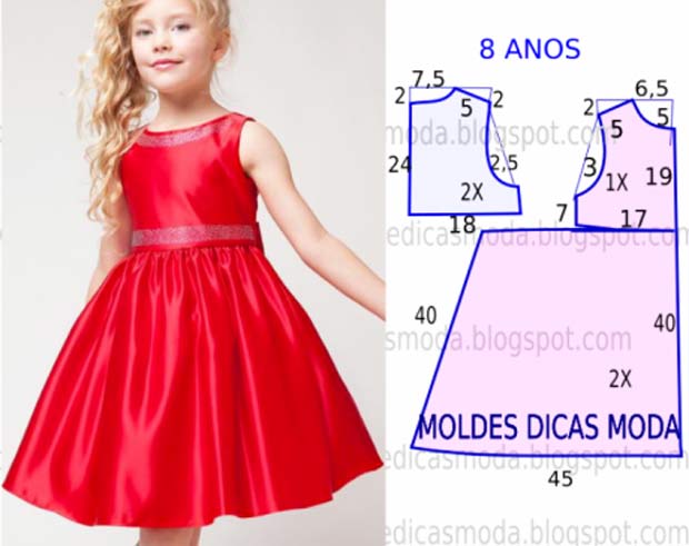 7 patterns for dress sewing ( Dresses for girls)