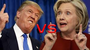 Photo of trump and Clinton