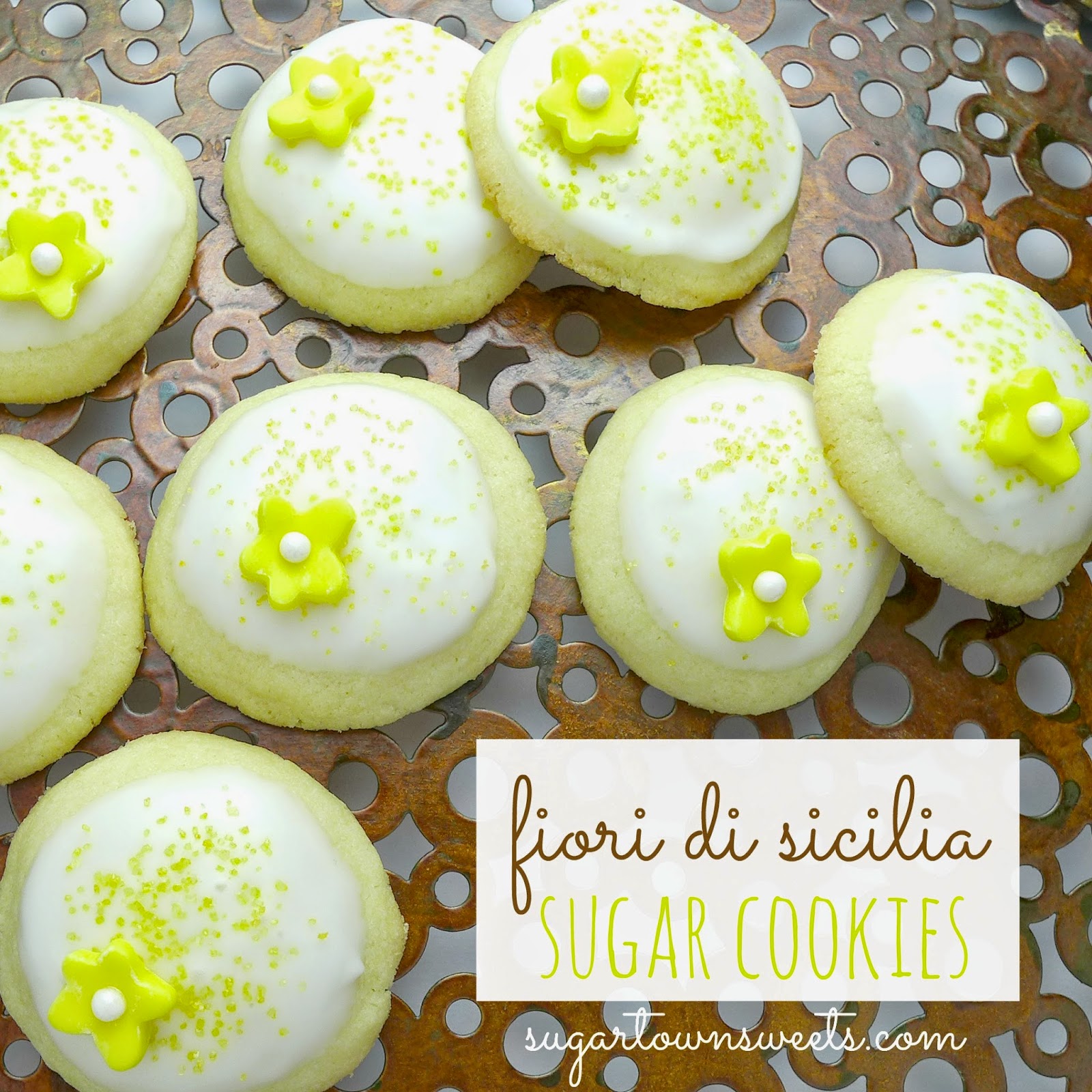 Sugartown Sweets Fiori di Sicilia Sugar Cookies