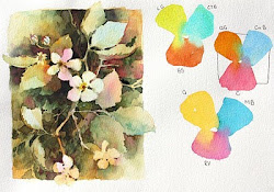 negative watercolor painting brenda swenson february sunday pi