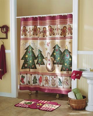 Christmas Shower Curtains