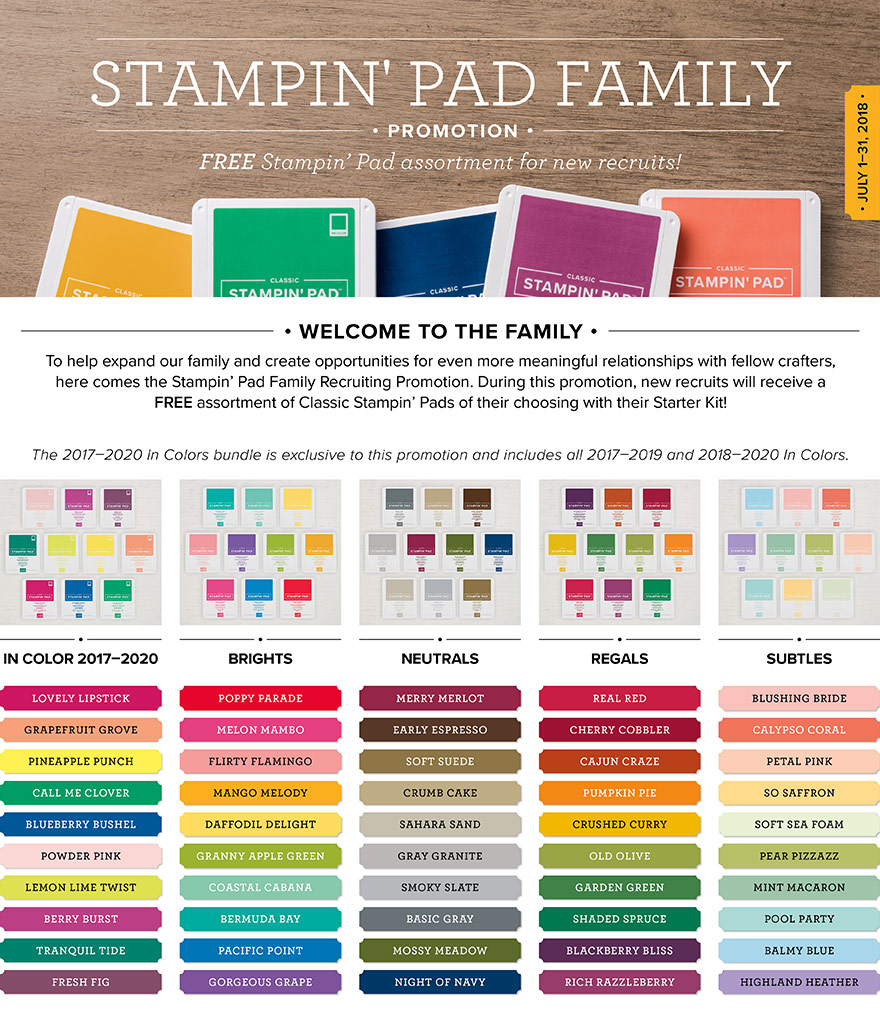 Create with Selene Stampin' Up Ink Pads Product of the Week