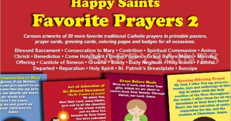 Content Saints: Satisfied Saints Beloved Prayers 2 image regarding Come Holy Spirit Prayer Printable called Delighted Saints: Joyful Saints Favourite Prayers 2