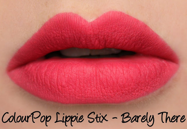 ColourPop Lippie Stix - Barely There Swatches & Review