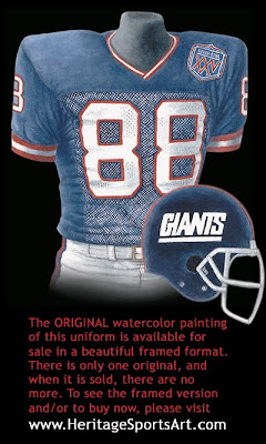 New York Giants 1990 uniform