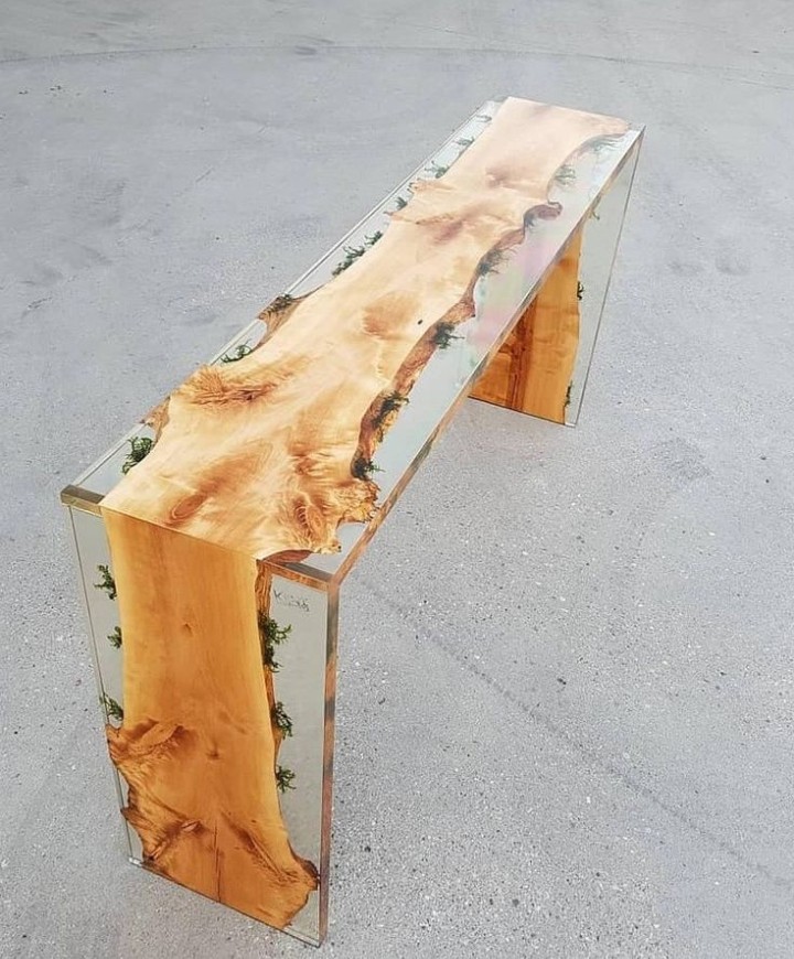 Best wood river table design HB epoxy