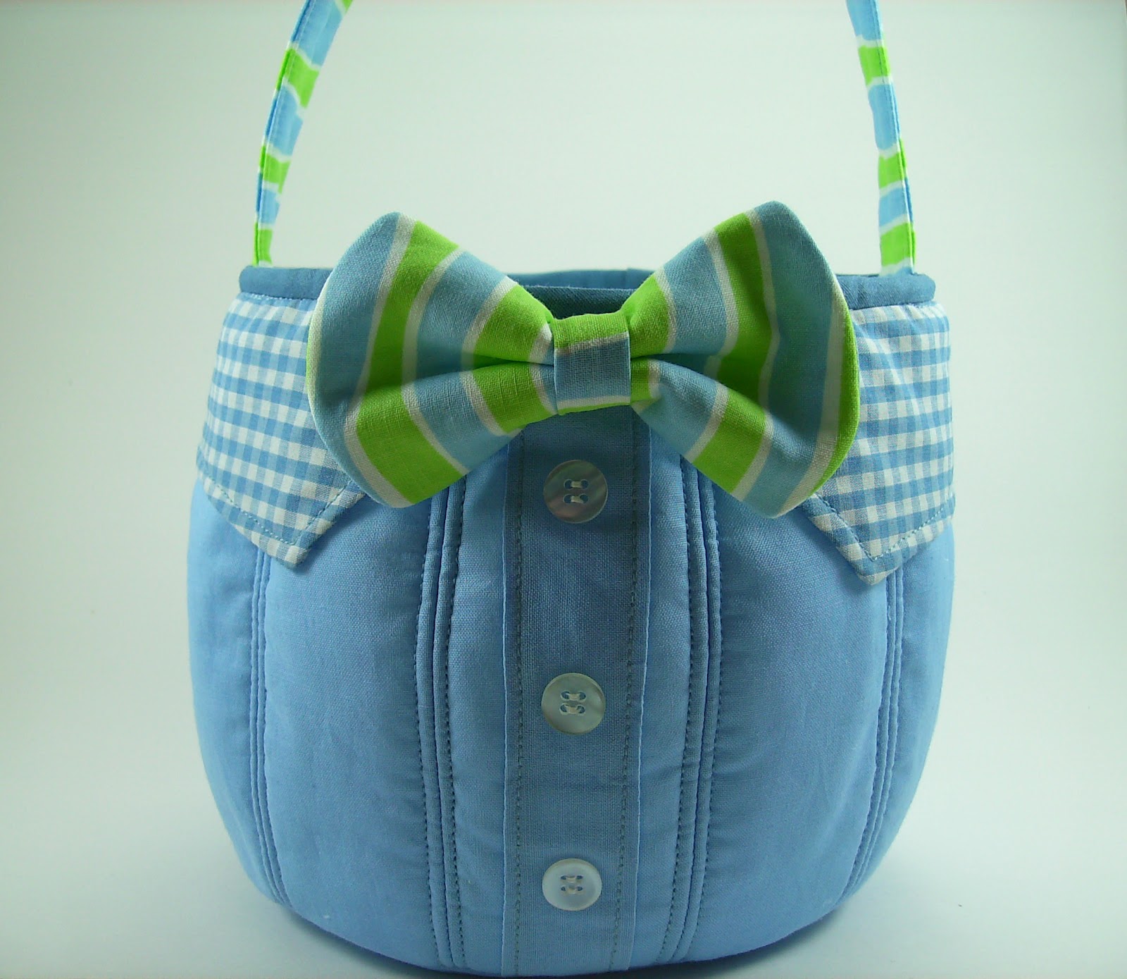 Bow Tie Easter Basket Bumbleberries Boutique