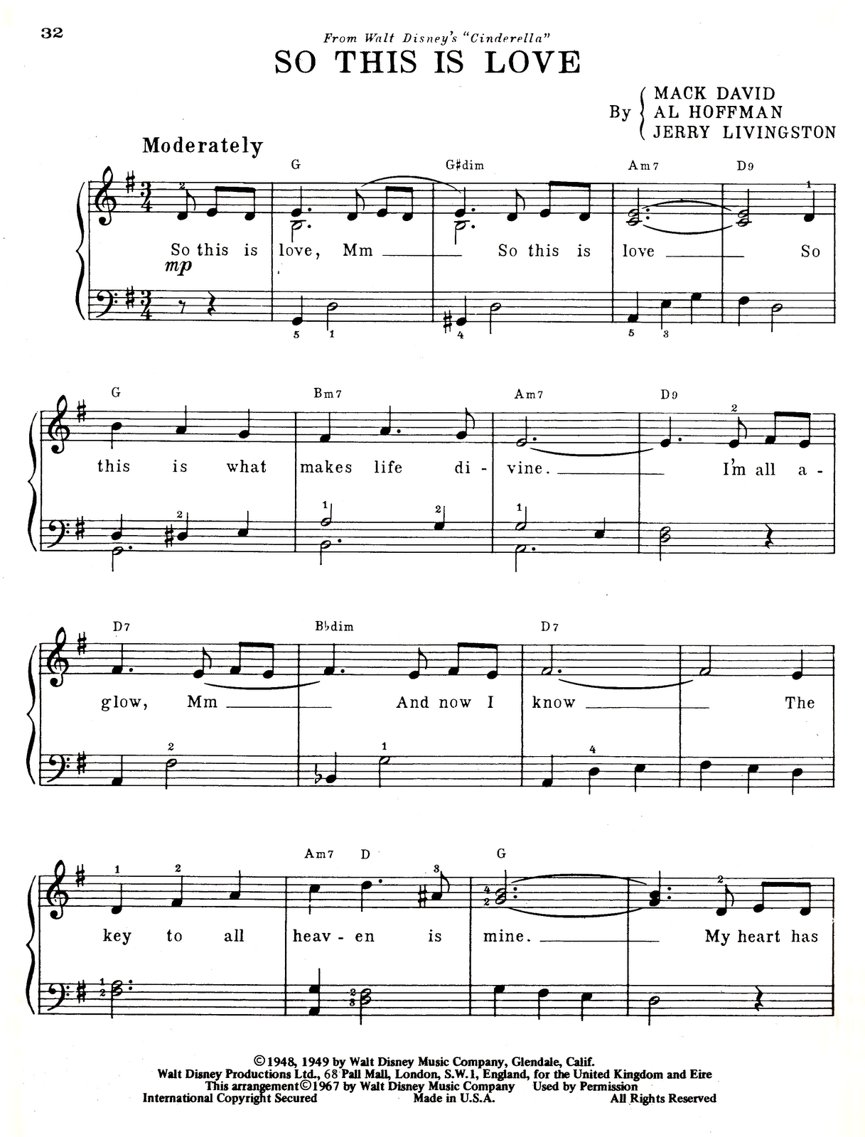 Eric Stefani Music Blog: So This Is Love - Cinderella (1940)