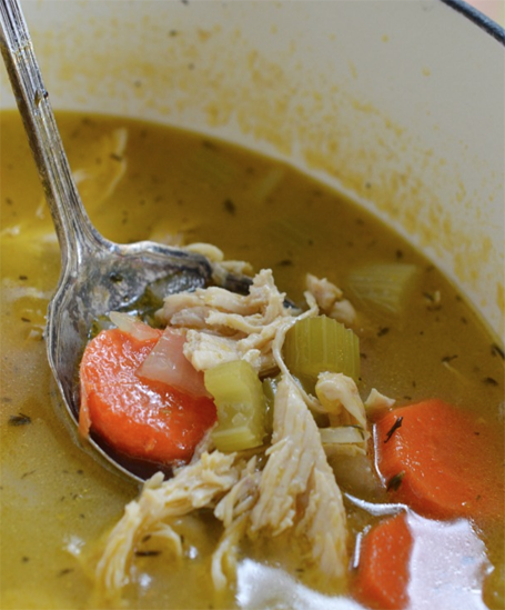 Easy Chicken Soup Recipe with Lemon and Pepper