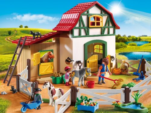 Aanbiedingen Playmobil boerderij en manege