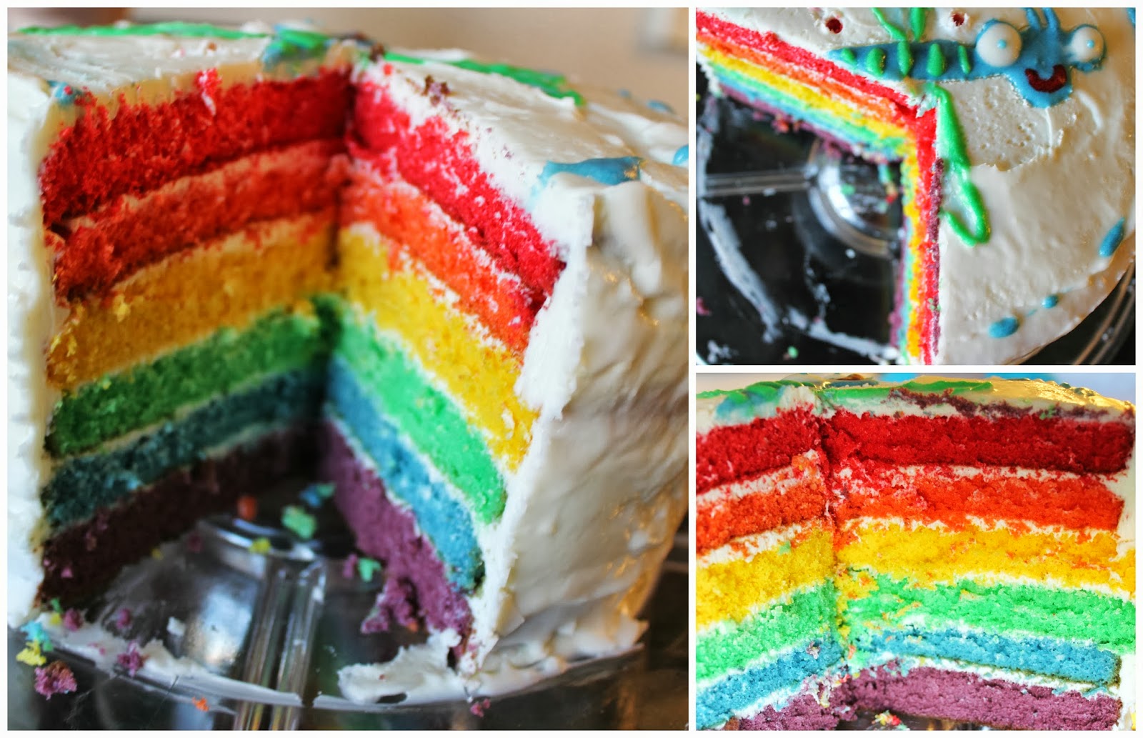 The Surprisingly Easy RAINBOW CAKE