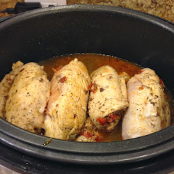 chicken pressure cooker breasts stuffed taste hawaii recipe approximately sides minutes both five brown