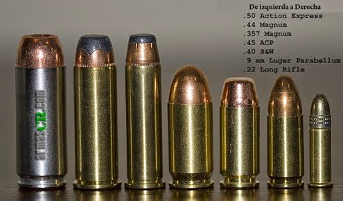 (8) Balas distintos calibres