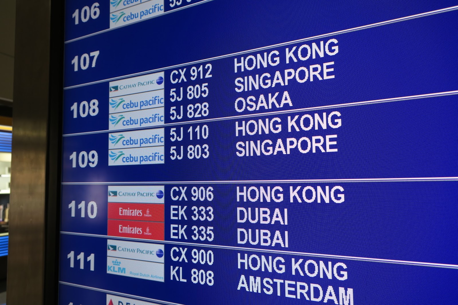 Cathay Pacific Flight Review Manila to Hong Kong Philippine Flight