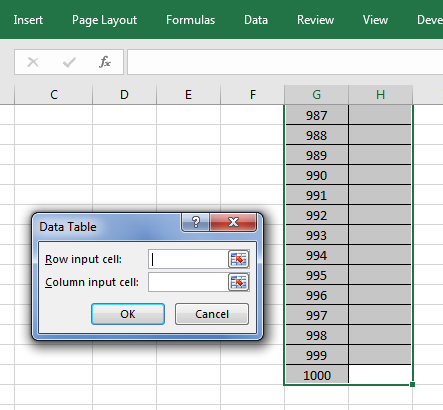 The Power of Goals.: Running a Simple Simulation With Excel.