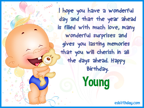 Young Happy birthday Young Happy birthday