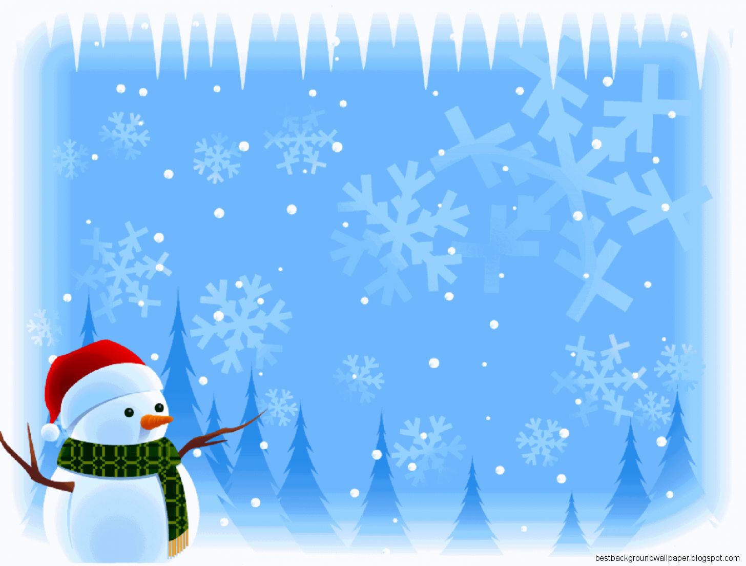 Snowflake Christmas Snowman
