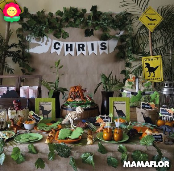 Increíbles Ideas para Fiesta de Dinosaurio! - Manualidades MamaFlor