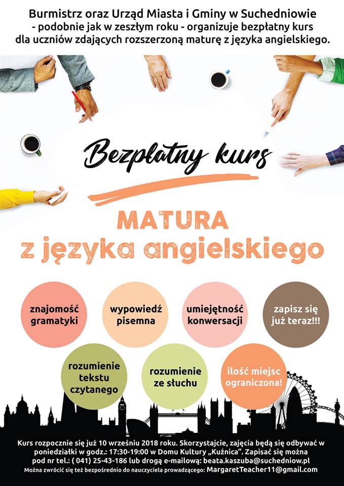 Nasz Suchedniów Zaproszenie Na Kurs Z Języka Angielskiego