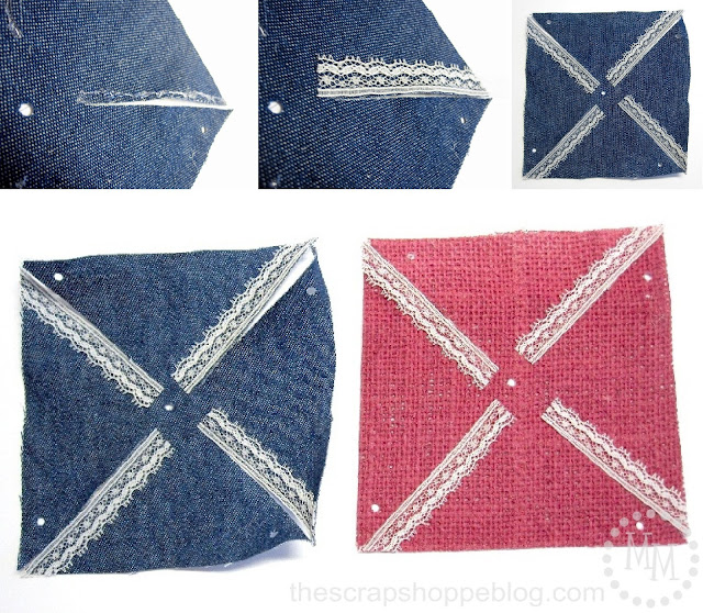 lace on Patriotic Pinwheels